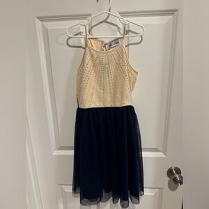 Gorgeous Rare Editions Dress - Blue and Beige